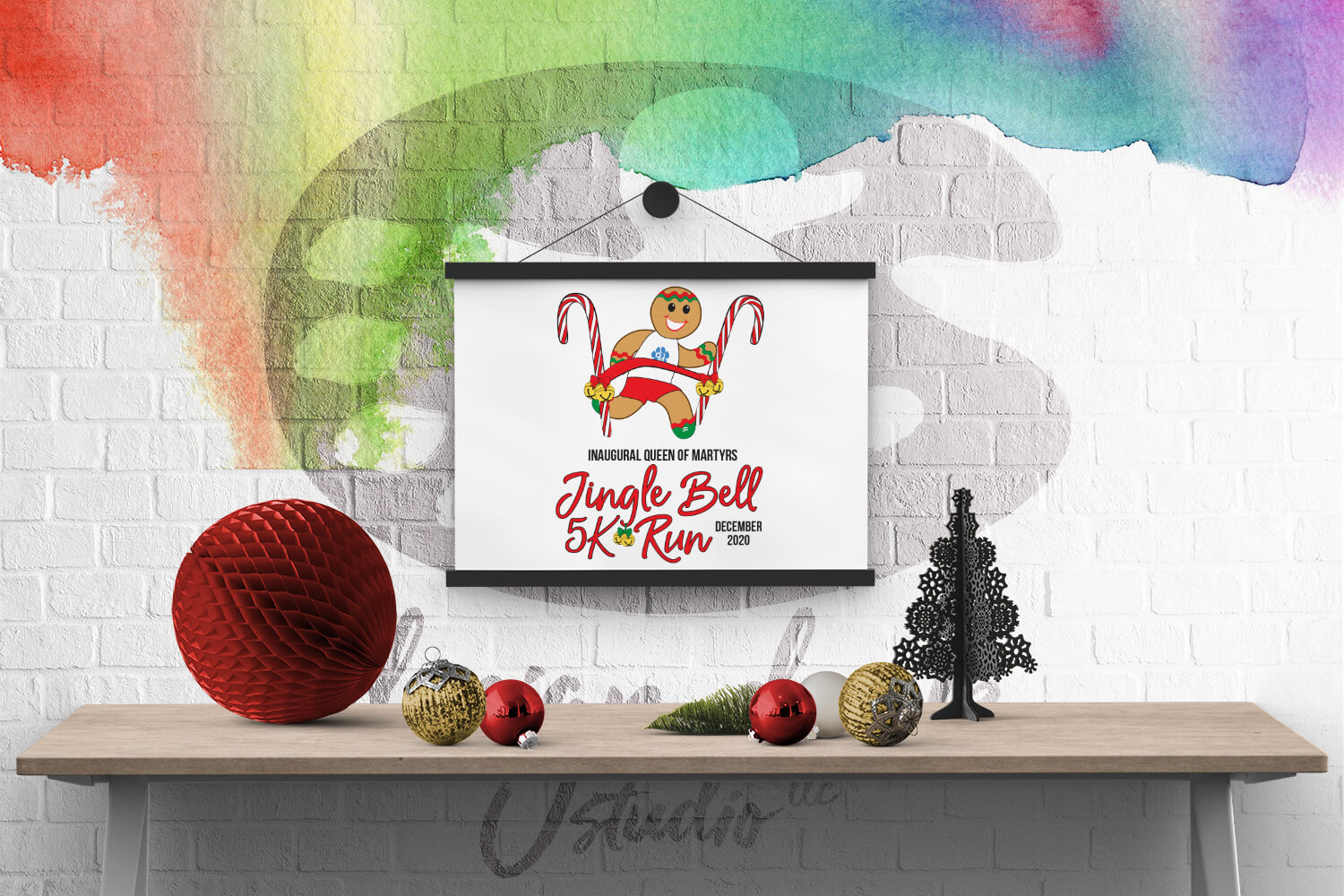 Design Duck Studio, LLC Queen of Martyrs Jingle Bell Run